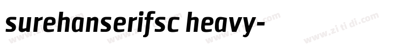 surehanserifsc heavy字体转换